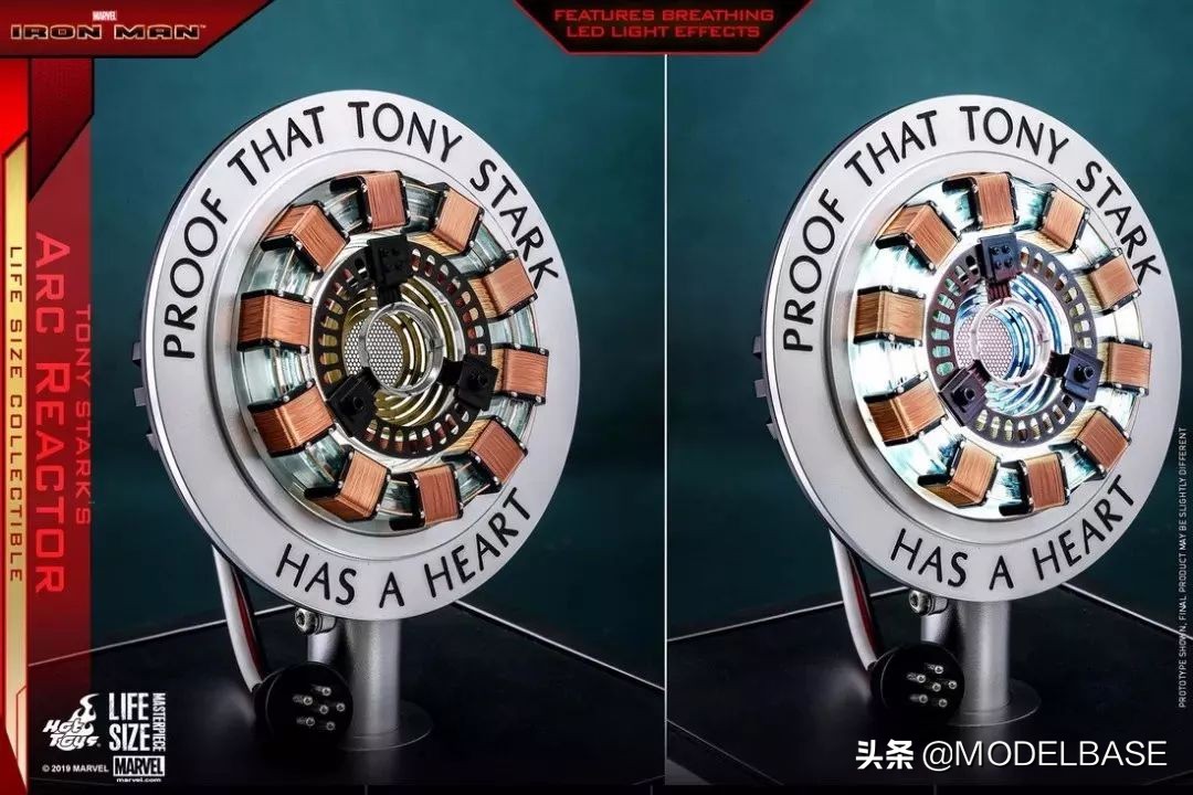 hottoys钢铁侠光速蓝拼装,钢铁侠方舟反应堆第三代玩具