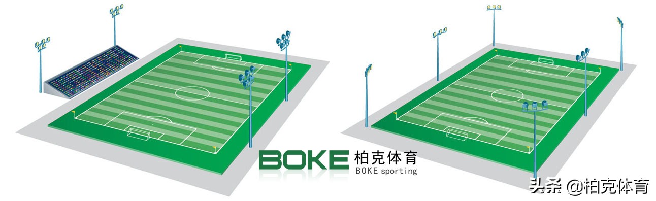 柏克体育足球场灯杆,柏克体育中心