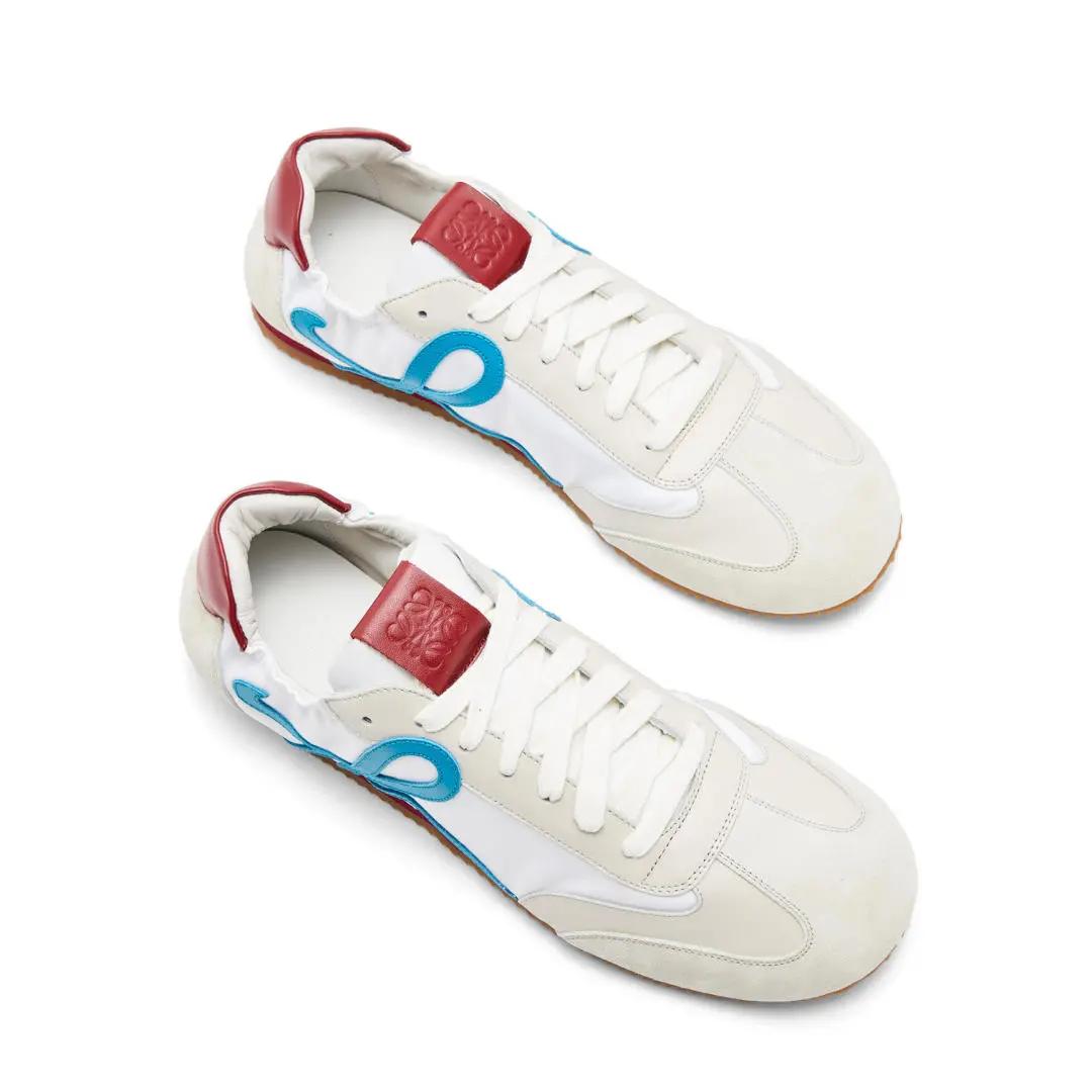 德训鞋奶油蓝白,白百何黑色德训鞋穿搭