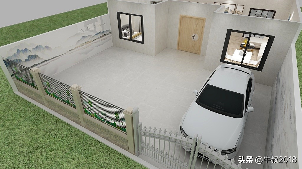 一层农村自建房小户型平面设计图,农村自建一层小户型平房设计图