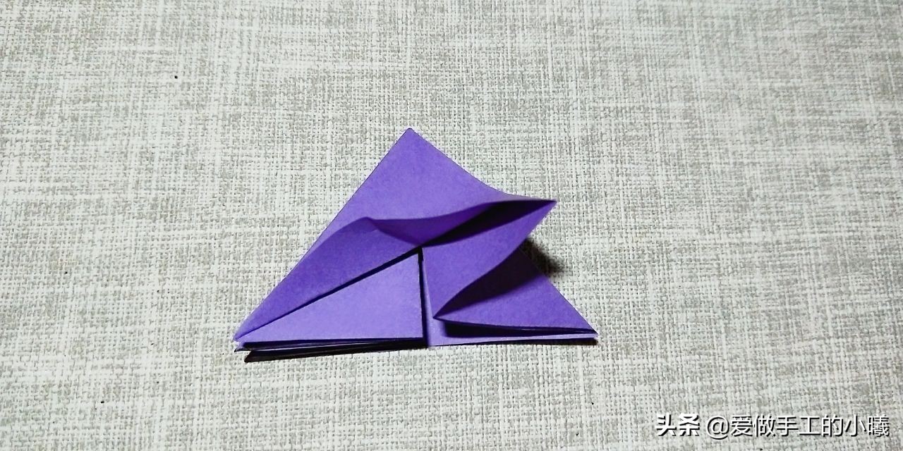 折纸樱花伞步骤图解,樱花绣球折纸方法图解