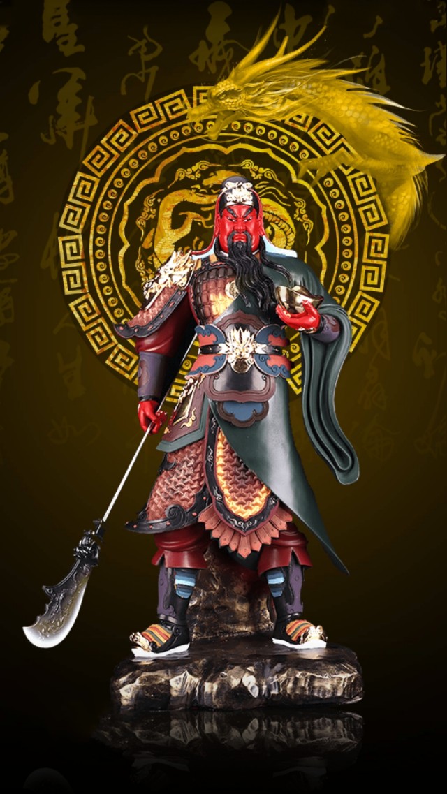 关羽武财神壁纸手机,三国关公手机壁纸