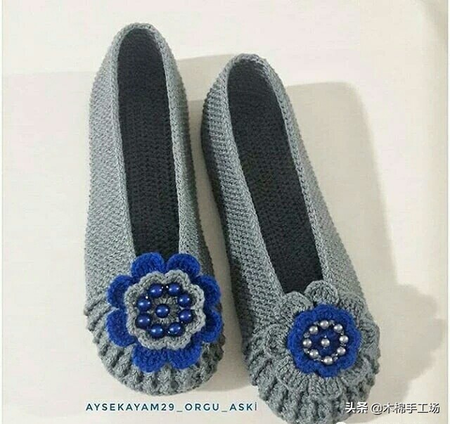 春天来了给自己添一双好鞋吧,春夏鞋子钩单鞋简单钩法