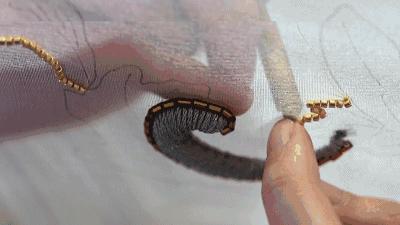 美到窒息！80后姑娘巧手征服刺绣界：奔驰，Prada争相和她合作