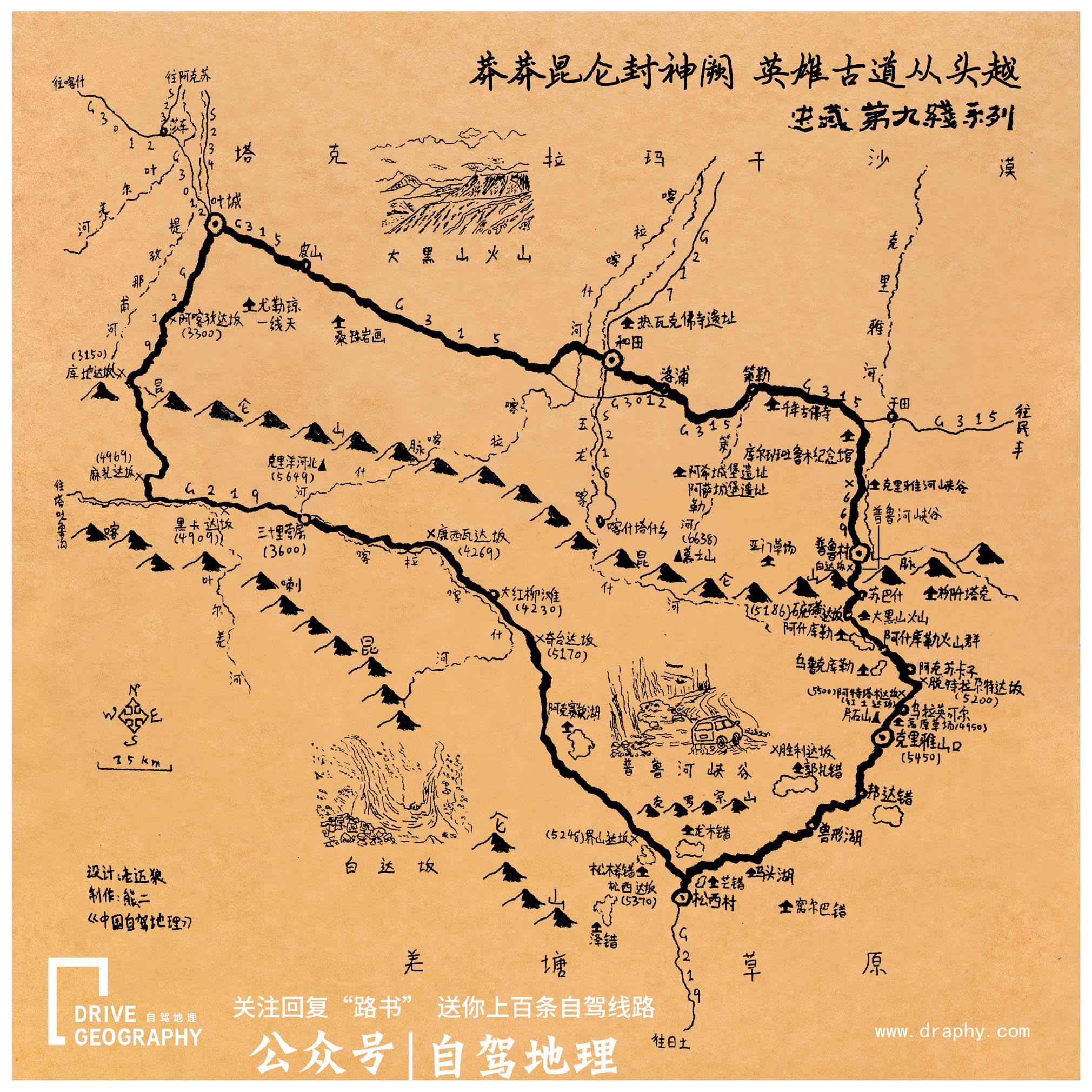 从新疆穿越克里雅古道至西藏,克里雅古道穿越沿途风景