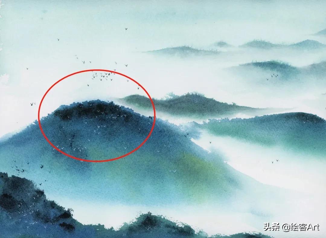 简单的水彩山水画教程,简单的水彩风景画怎么画