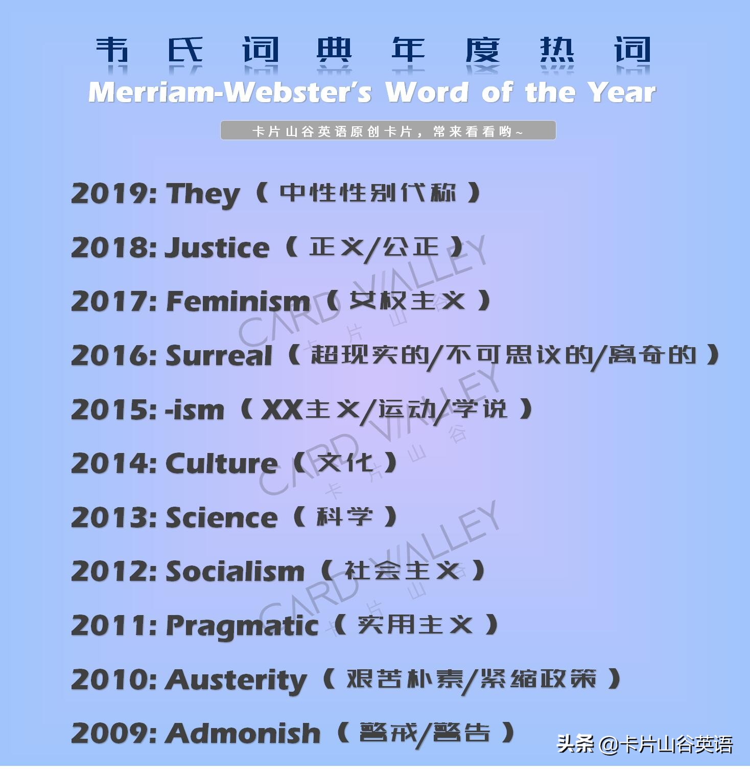 2019年的新词热词,2019英语热词及释义