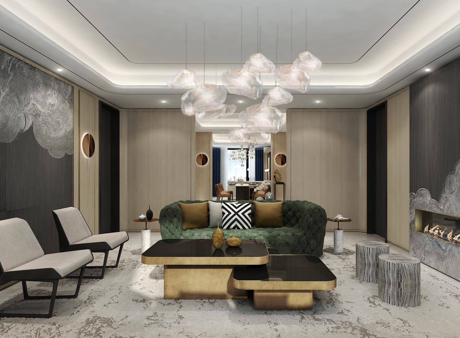 室内设计案例100套,别墅200平私家庭院施工图