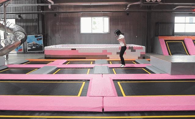 天津北辰区蹦床主题公园,天津口袋屋蹦床公园