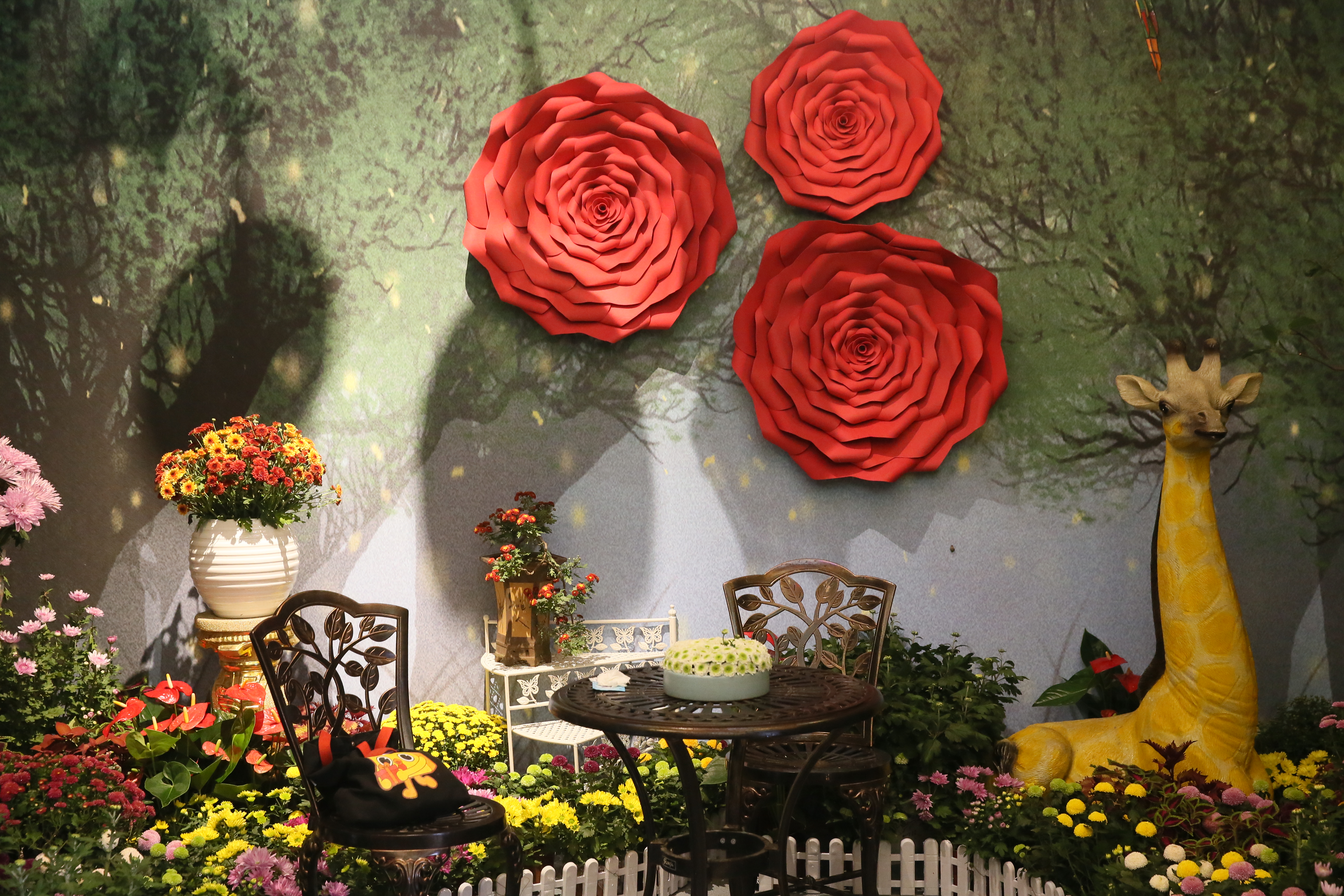 带你看开封清明上河园的菊花展,开封第41届菊花文化节清明上河园