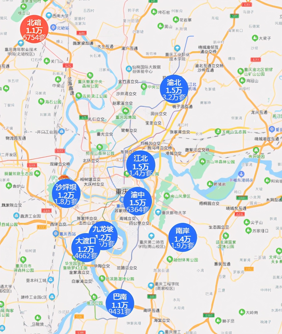 重庆北碚区新房房价,现在在重庆北碚买房大概多少钱