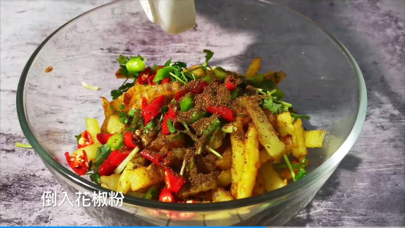 狼牙土豆超简单,狼牙土豆麻辣鲜香