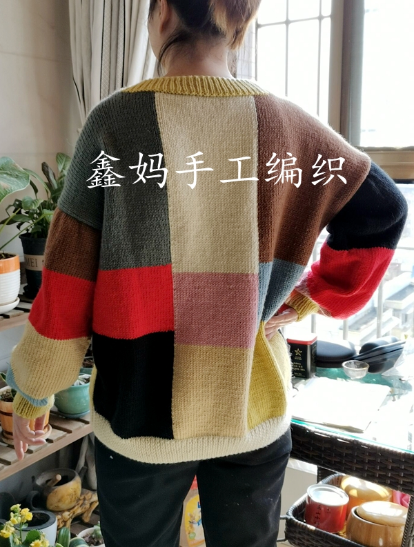 鑫妈短袖编织视频教程,鑫妈编织视频教程圆领套衫