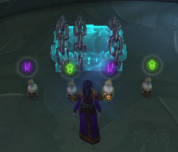 魔兽世界爬塔寻路装置,罪魂之塔符文锁住的宝箱