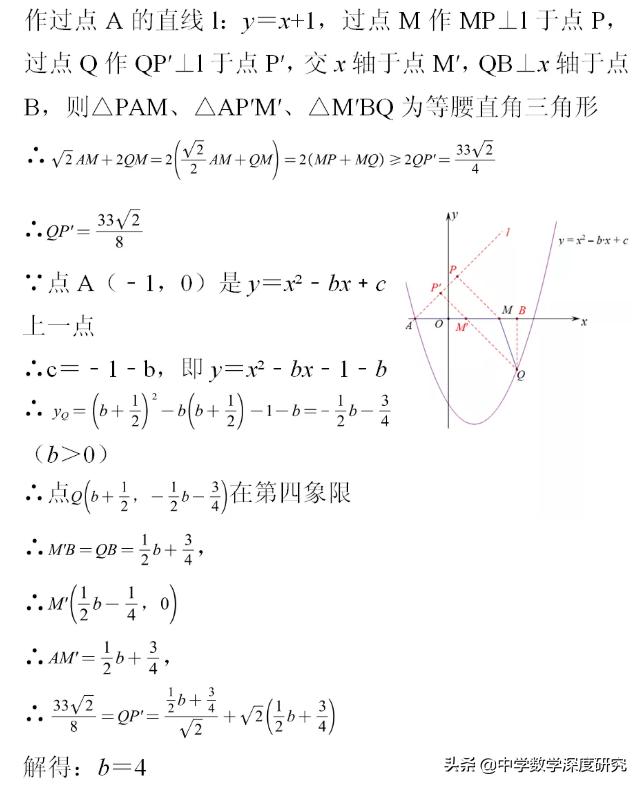 胡不归模型典型中考试题,中考压轴题之胡不归