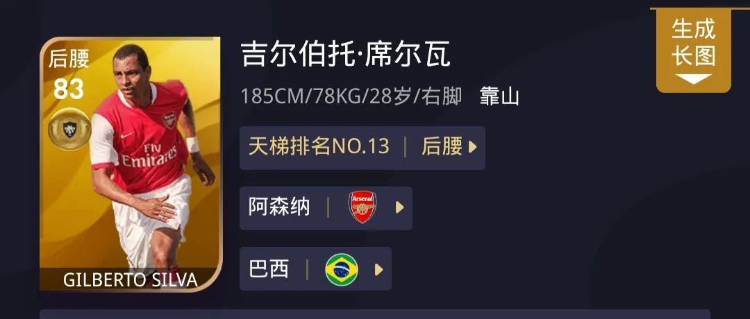 「实况足球」“看不见的墙”——吉尔伯托•席尔瓦测评