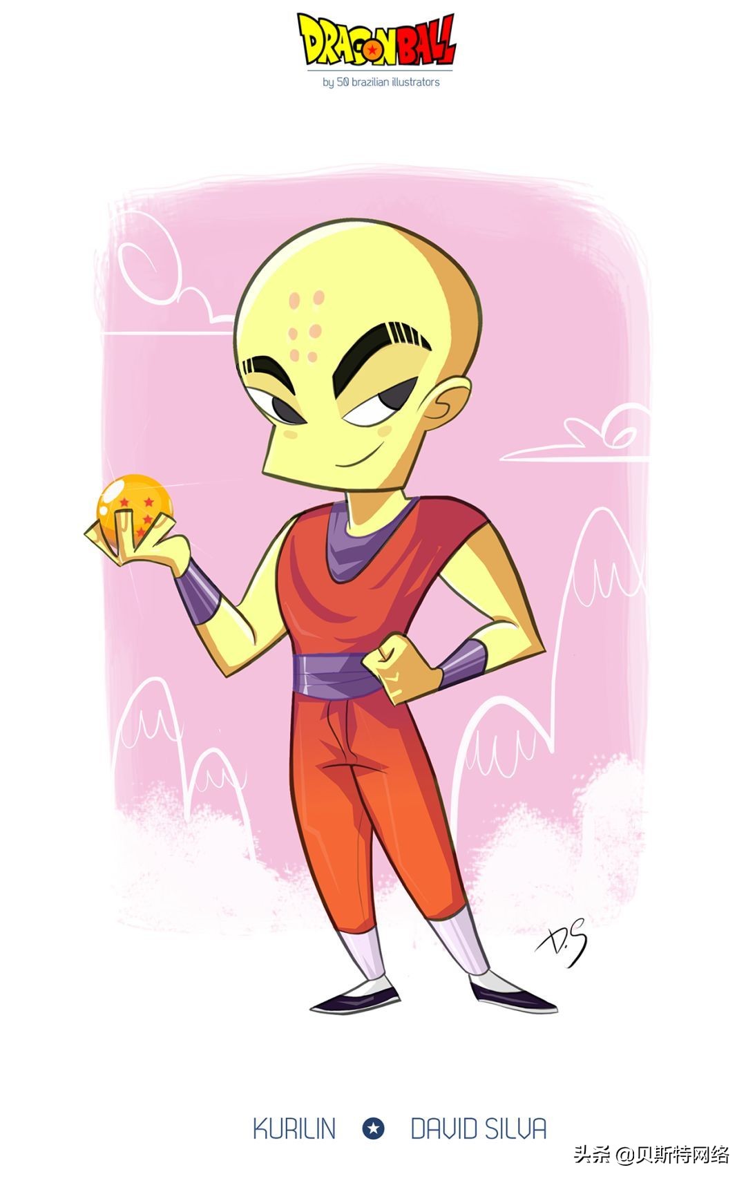 日本动漫插画师七龙珠,手绘龙珠经典插画