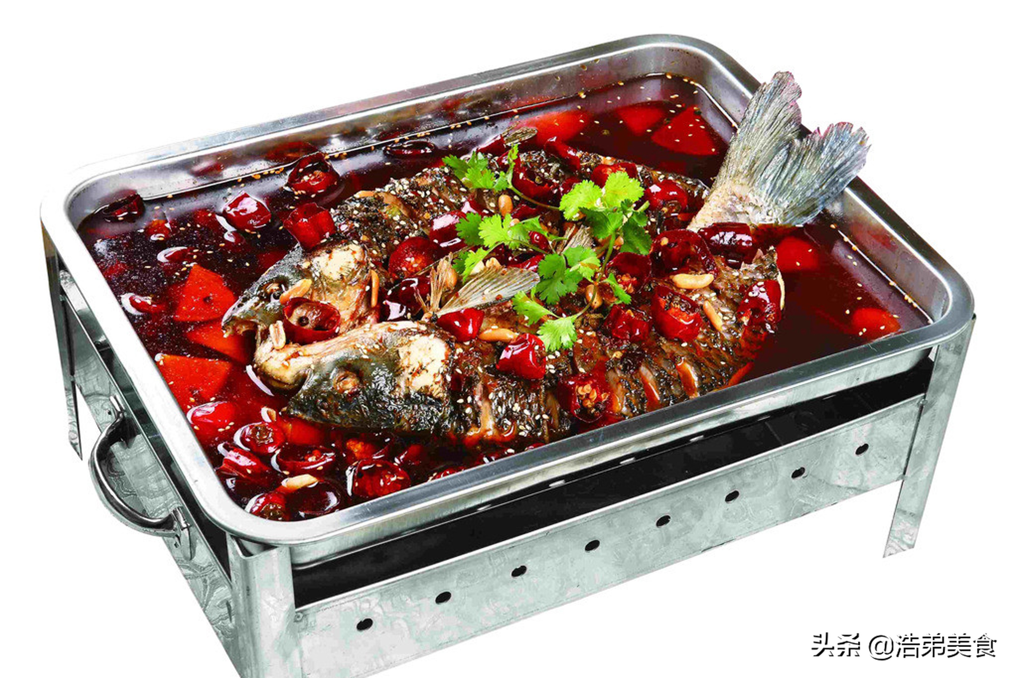 烤鱼店制作烤鱼全过程,厨师长秘制烤鱼配方分享