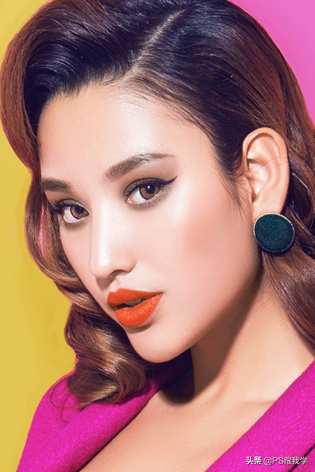 Photoshop中不涂不抹不做选区,消除脸部高原红,还统一均匀肤色