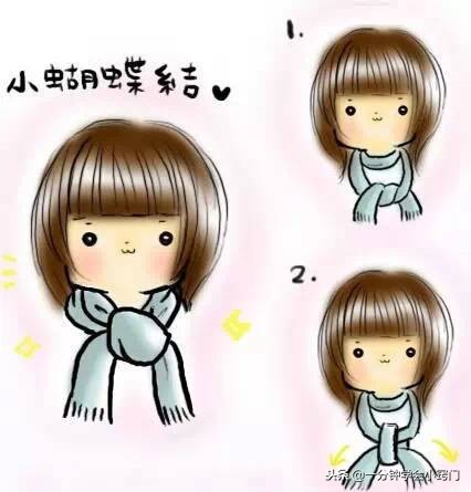 宝宝帽子围巾一体编织教程,最受欢迎的8种围巾系法