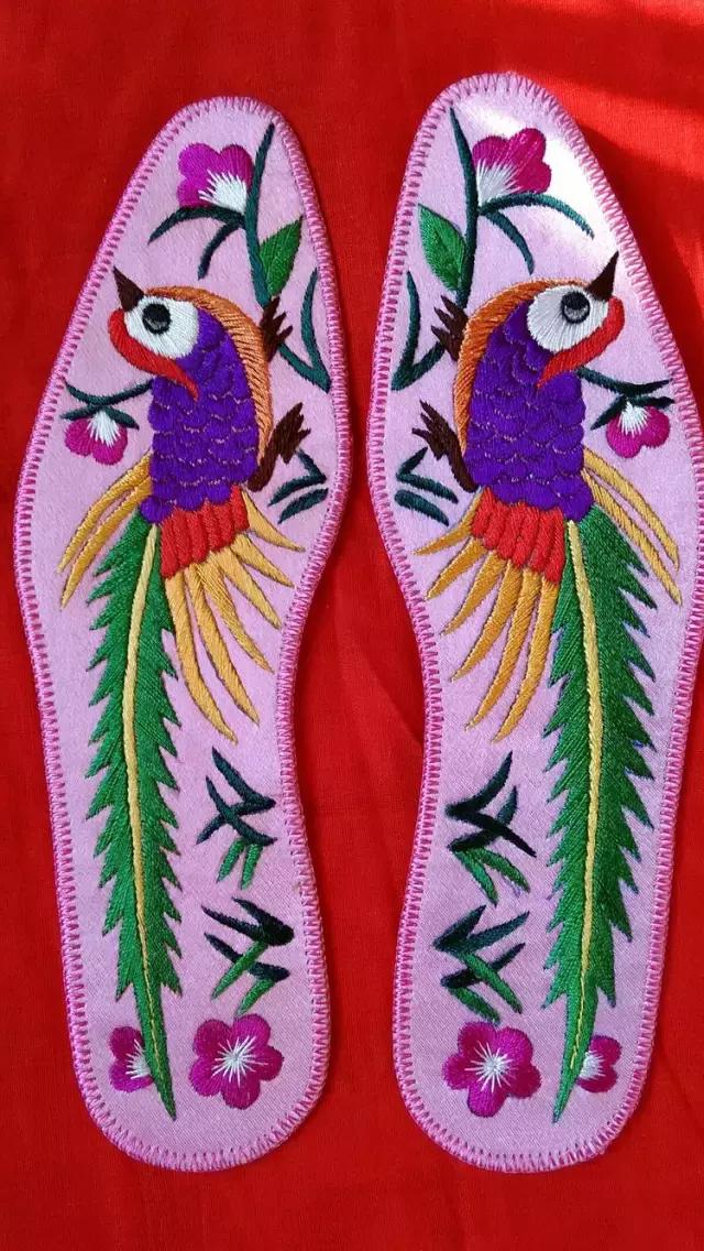 刺绣鞋垫图案大全详细图,惊艳绝伦刺绣鞋垫欣赏