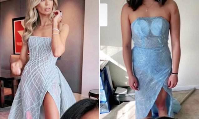 美国小姐姐网购1900元长裙，买家秀跟卖家秀差异大，笑掉大牙