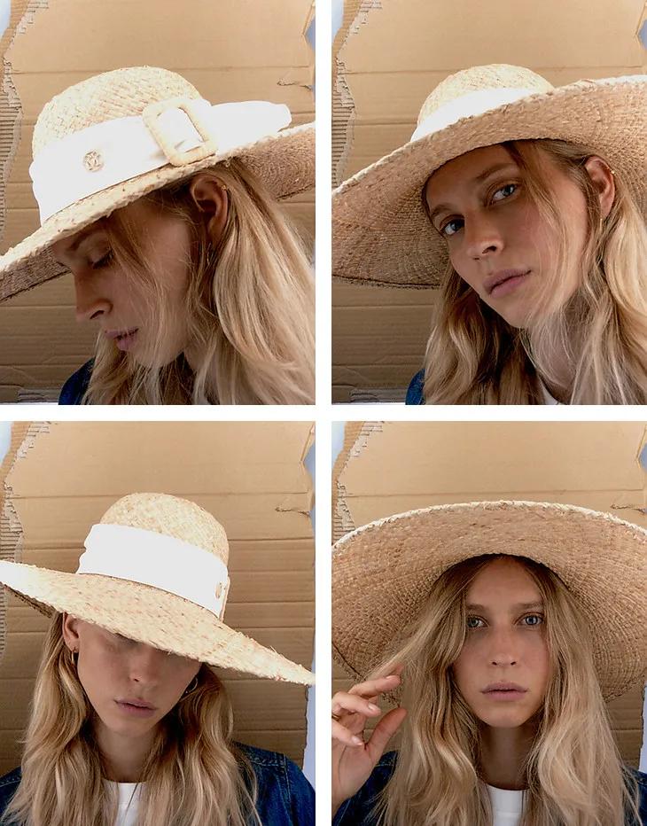 赵丽颖夏日装扮,夏日草帽赵丽颖