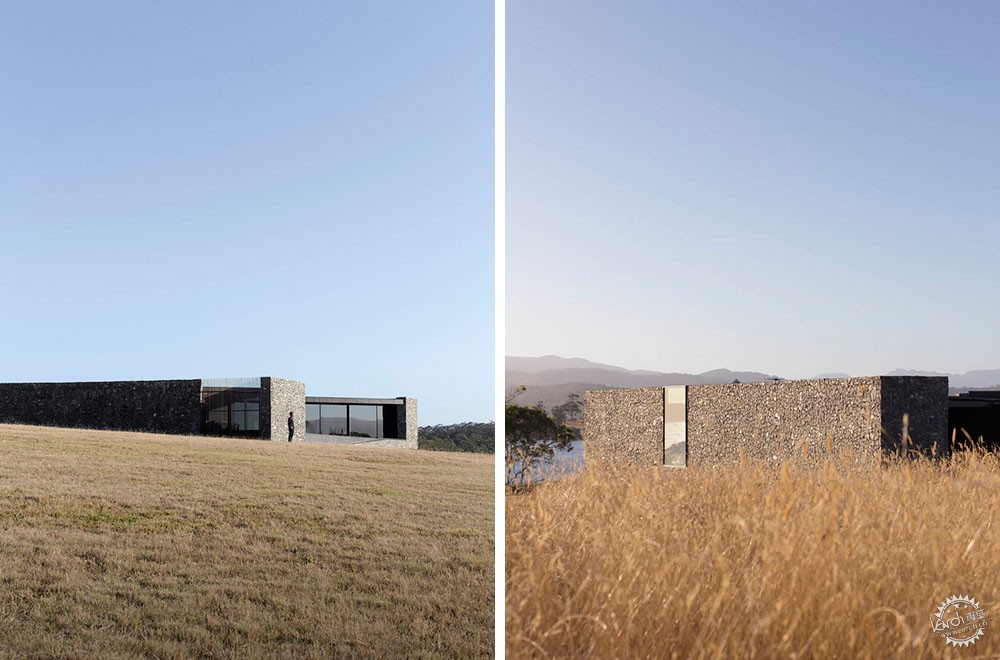 高高的石墙,带石墙的房子效果图