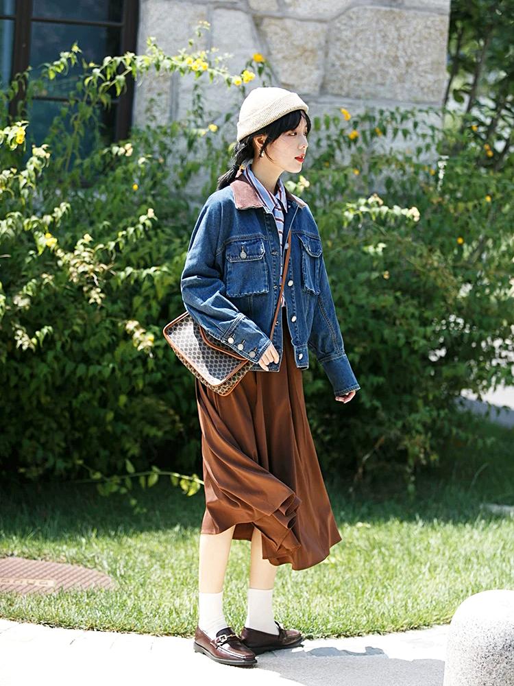 温柔又保暖的穿搭学生党女,冬季保暖时尚穿搭小个子学生