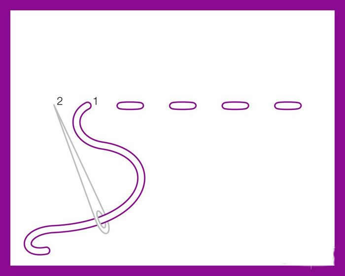 刺子绣入门针法教程,刺绣针法结粒绣教程