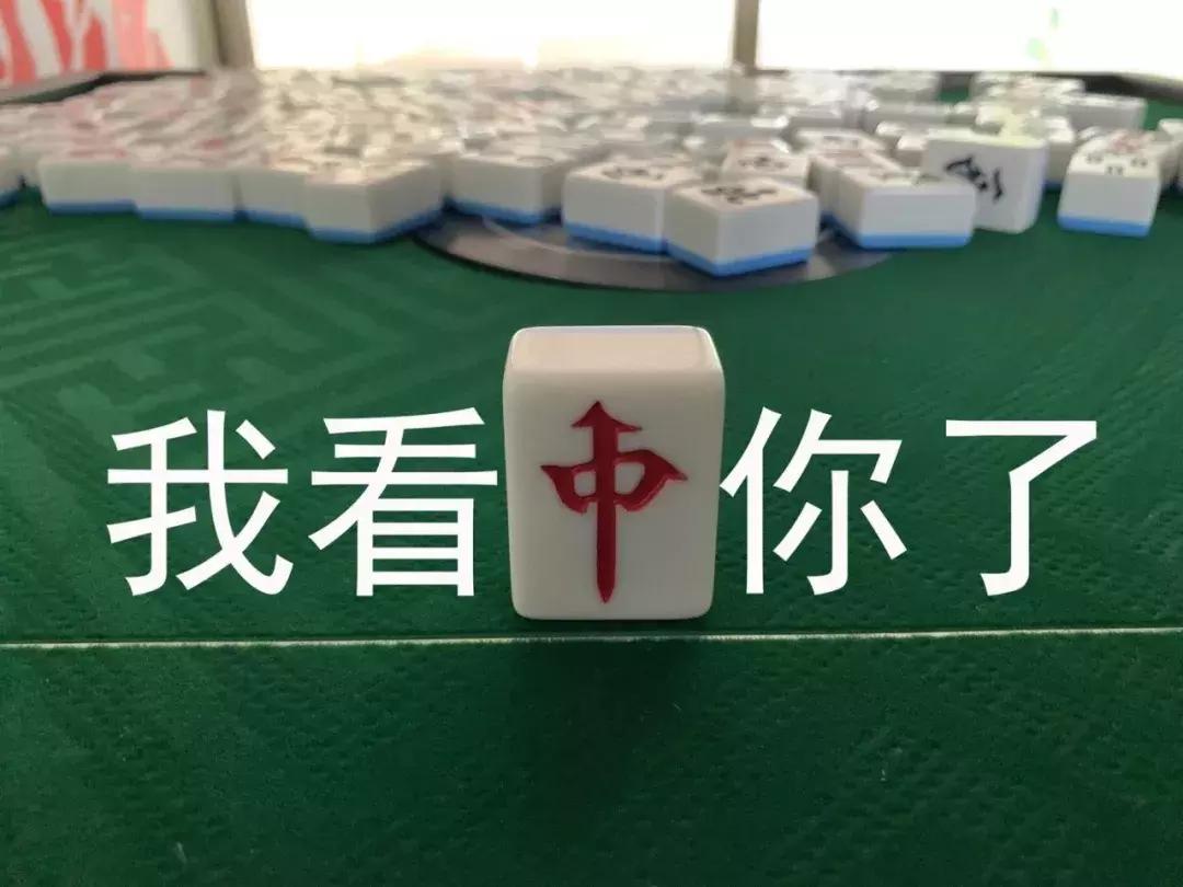 趣图搞笑表情包带麻将两个字,麻将上的南上加南图片
