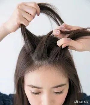 中长发发型刘海扎法,侧编短刘海的扎法100种