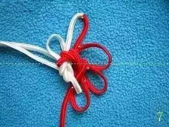 手串伸缩加珠绳打结法,单绳一珠一结打结法