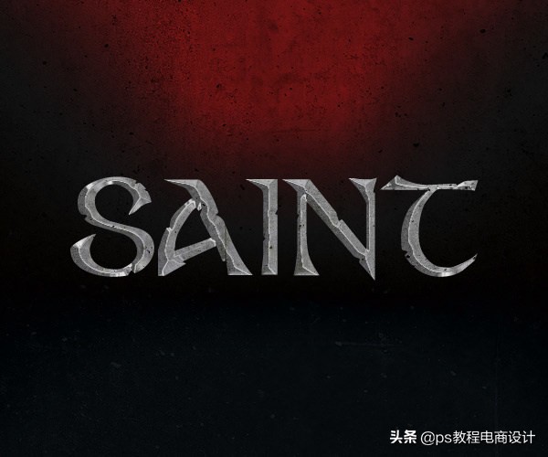 ps岩石字体制作教程,ps设计梦幻霓虹光效艺术字教程