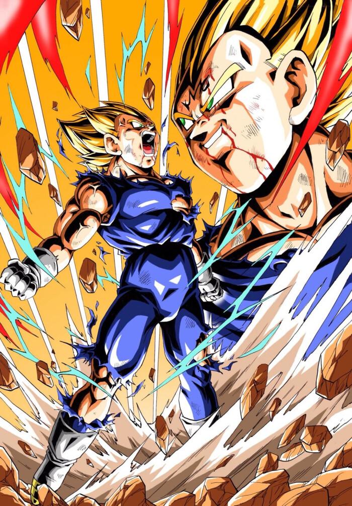 龙珠贝吉塔为什么不愿意合体,龙珠贝吉塔打不过莫妮卡