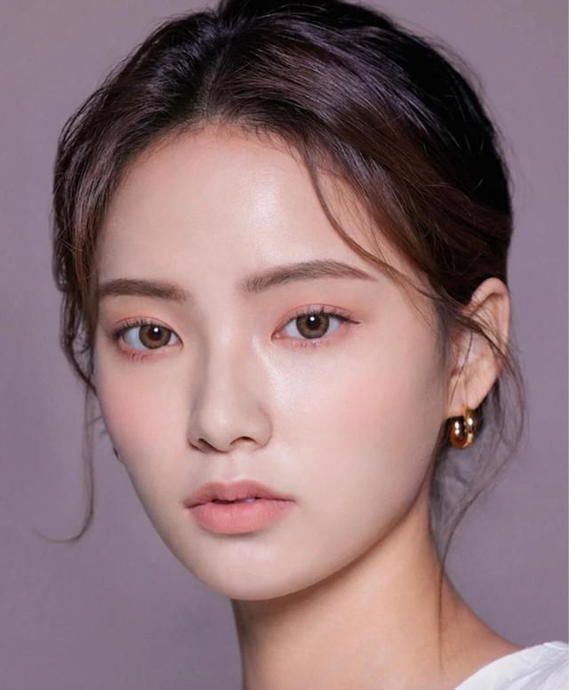 韩国低调灰色妆,南韩单眼皮妆