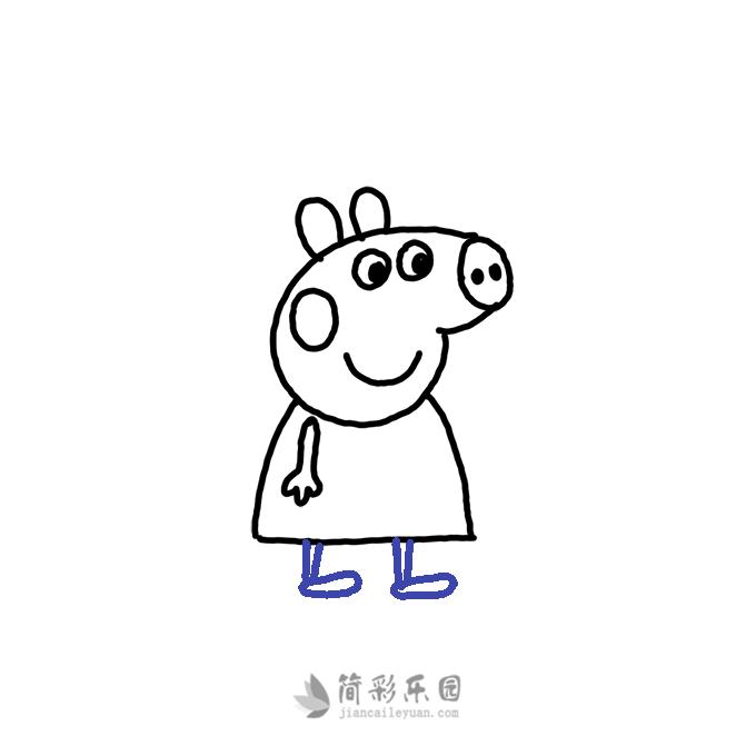 汪汪队立大功小猪佩奇系列简笔画,儿童画画教程3-6岁简笔画小猪佩奇