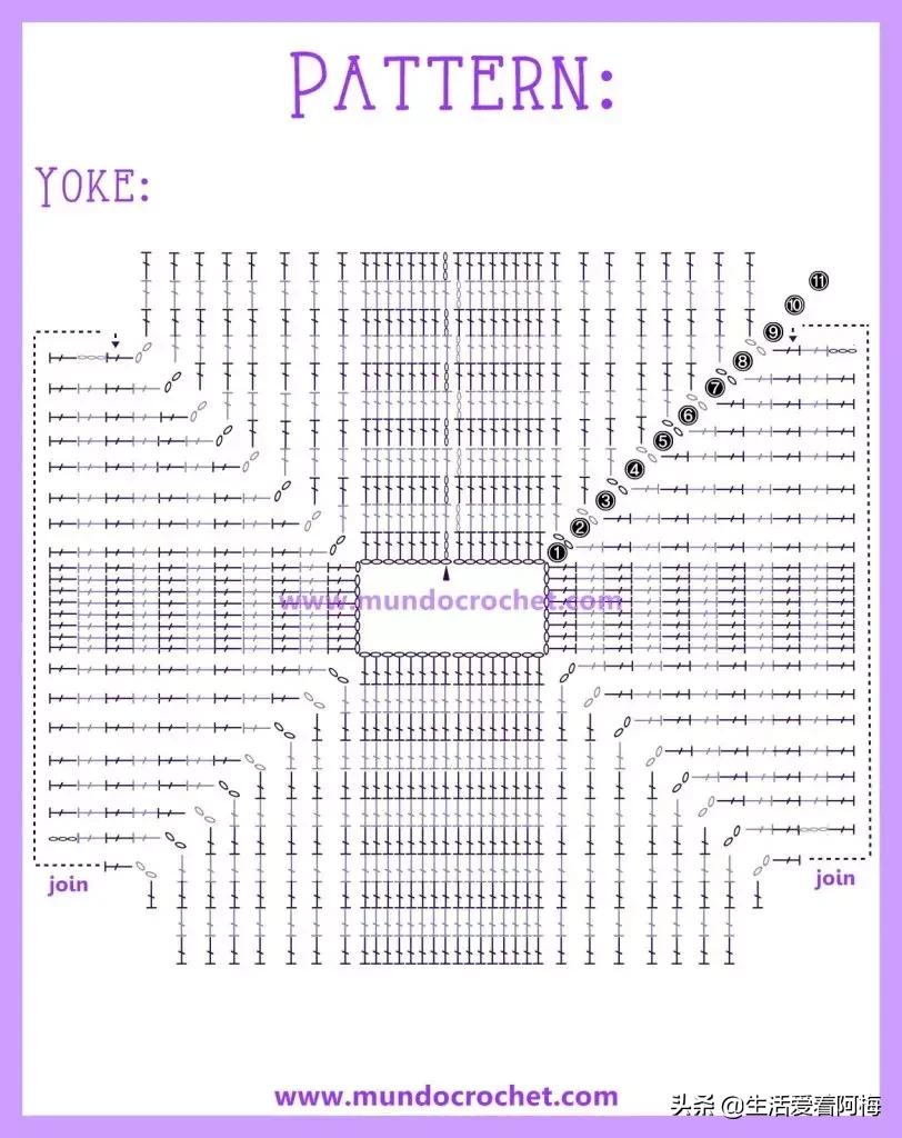 钩织冬季儿童毛衣图解,儿童内搭毛衣钩织教程完整版