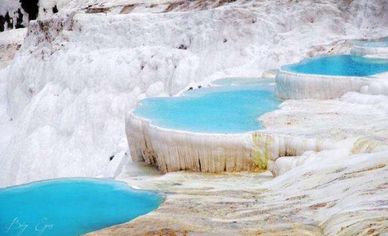 土耳其治疗心脏病的温泉,土耳其温泉瀑布