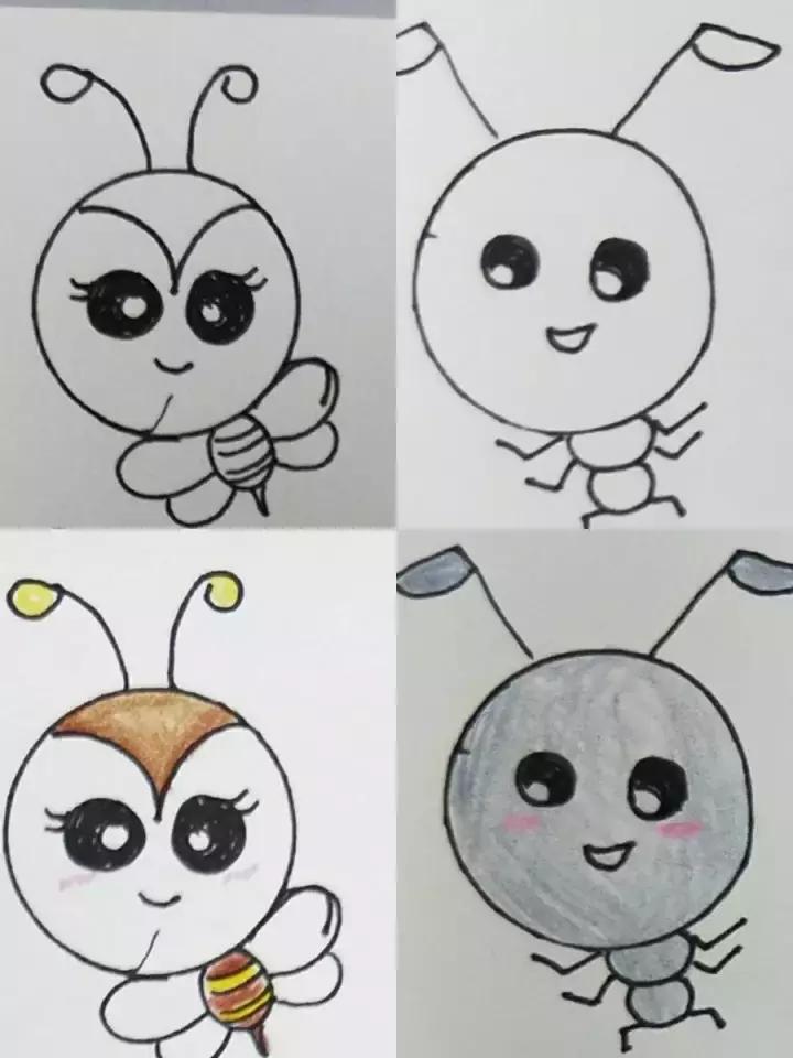 简笔画爸妈简单漂亮,简笔画幼儿入门画爸爸妈妈