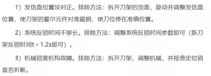 常州宏达数控刀架故障,数控机床刀架故障排除方法