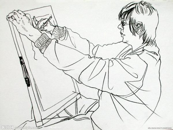 素描速写人物画入门教程,绘画素描入门教程速写