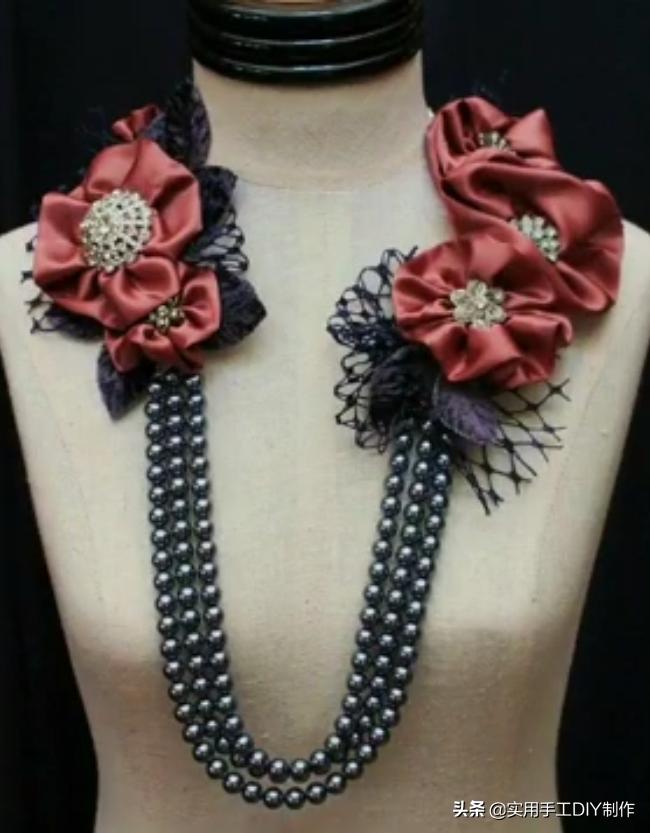 颈饰diy教程,漂亮的颈部装饰品