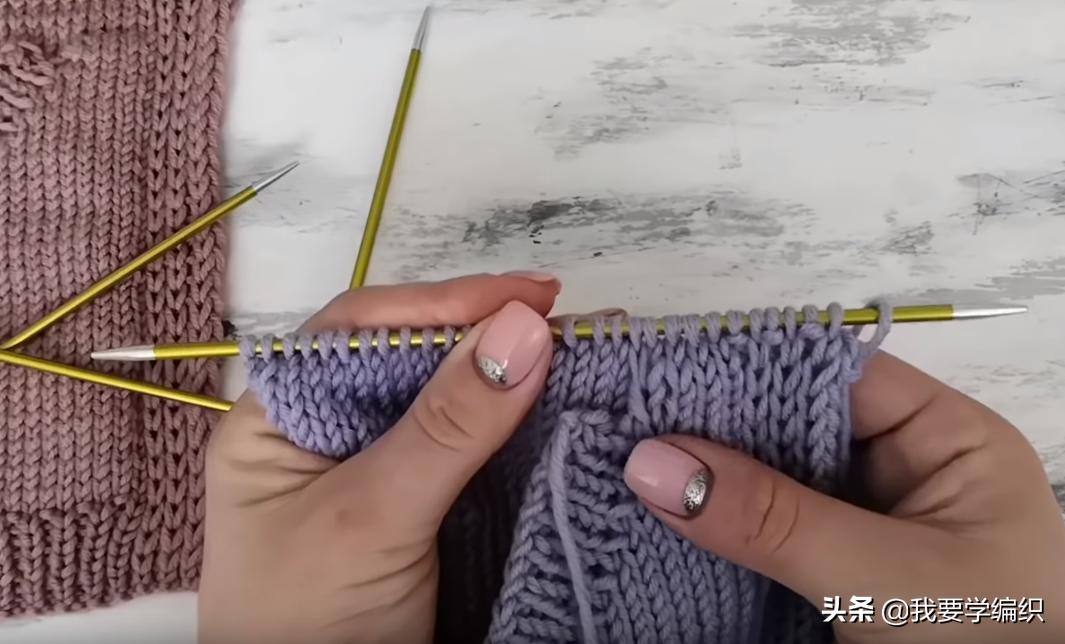 从下往上织暗口袋怎样编织,织口袋的教程