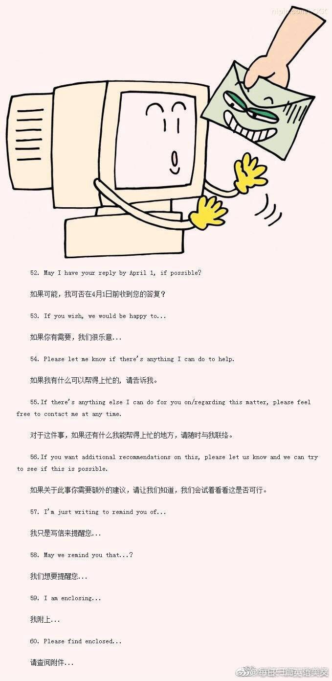 商务英文邮件必背100句,商务英语邮件问候语常用语有哪些