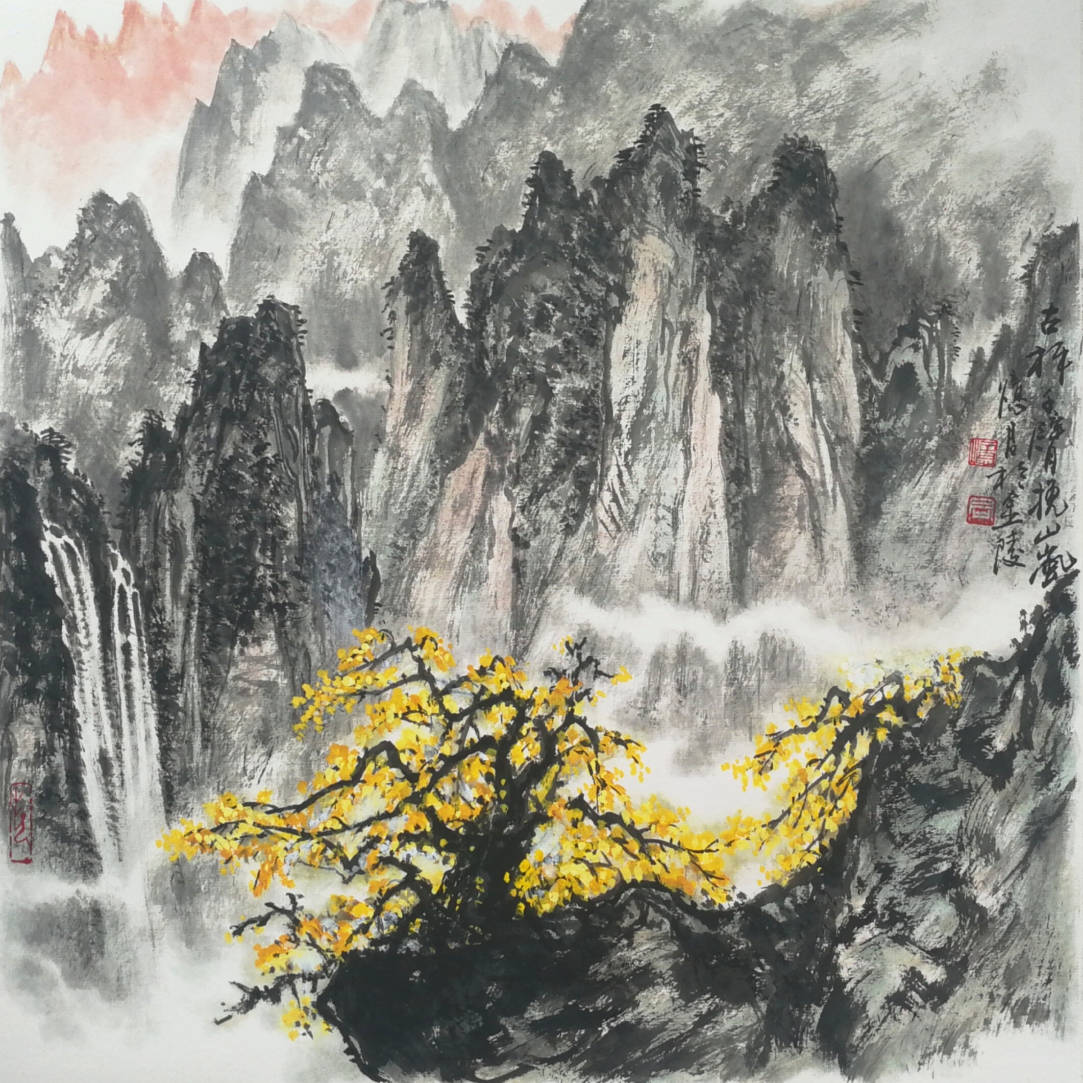 忆君银杏作品欣赏,忆君银杏画