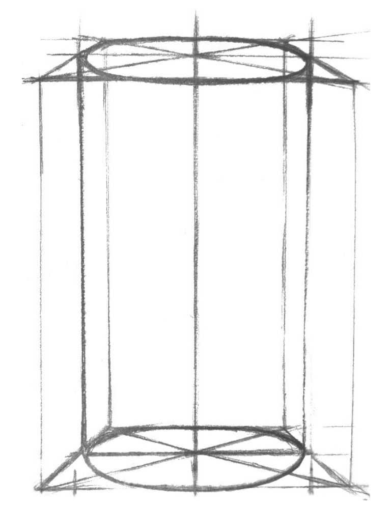 几何体入门素描画法步骤,16种素描基础几何体画法