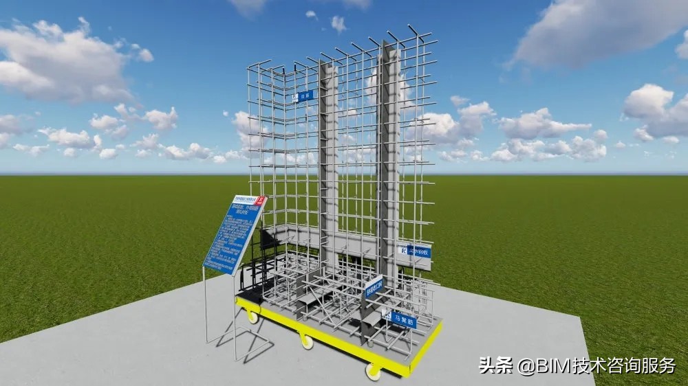 bim建筑样板和结构样板建立,施工方案bim模型配图