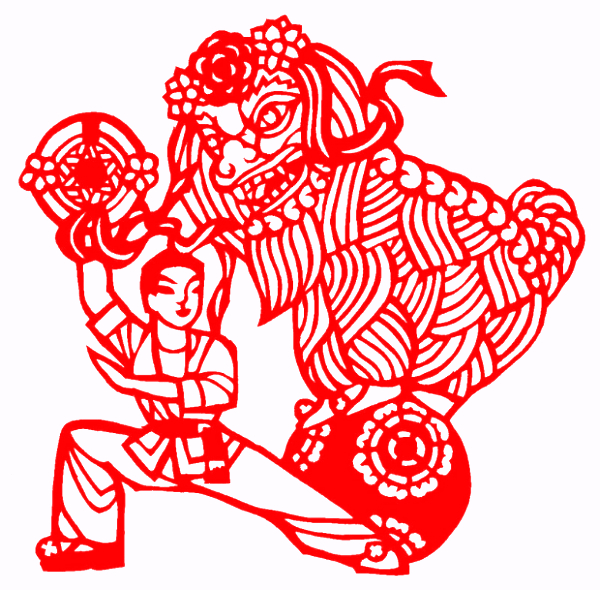 对称图形剪纸窗花,民俗窗花介绍