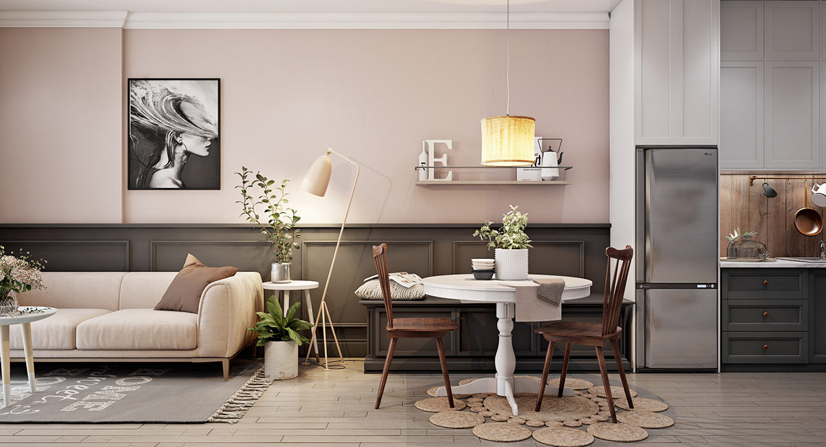 一室一厅小公寓怎么装修好看,一字型小公寓装修设计30平方米